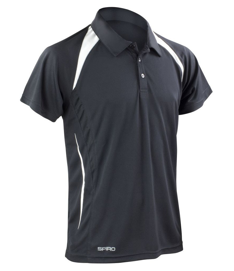 Spiro Team Spirit Polo | BLACK/WHITE